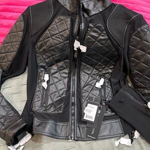 Blanc Noir Women's Black Quilted Jacket